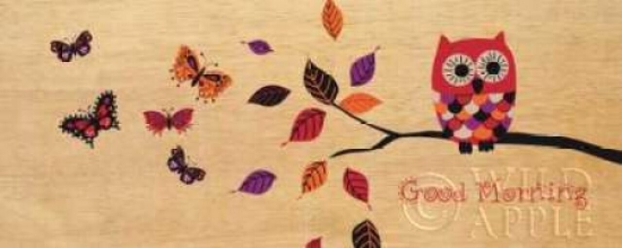 Good Morning Owl Poster Print by Wild Apple Portfolio - Item # VARPDX5708